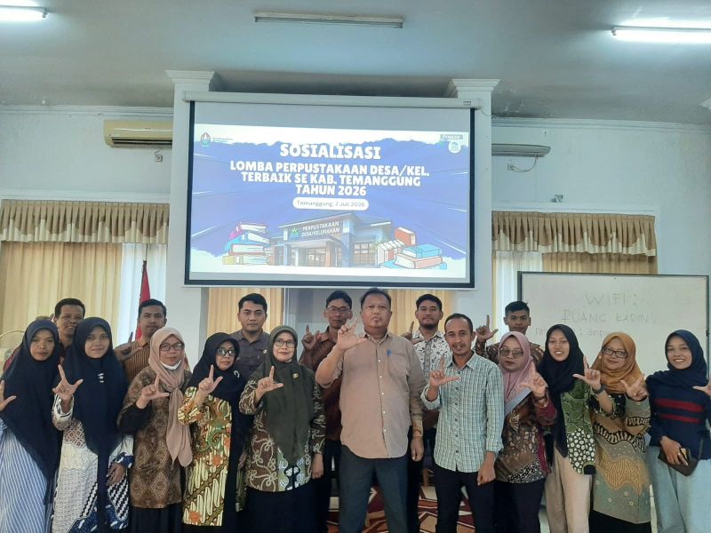 Sosialisasi Lomba Perpustakaan Desa/Kelurahan Terbaik Se Kabupaten Temanggung 2026