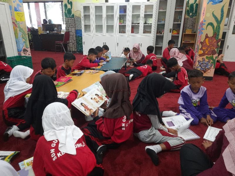 Kunjungan anak dari SDN Gunung Gempol Kec. Jumo