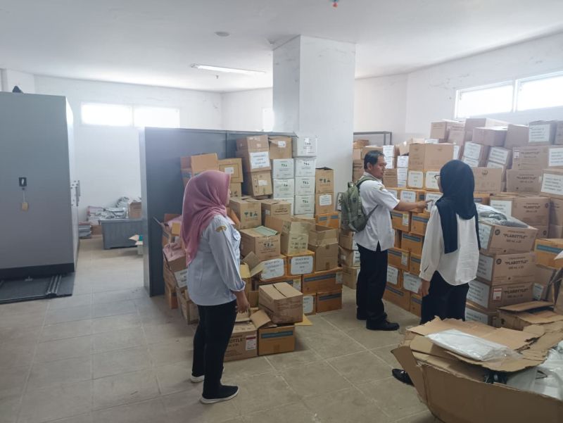 Kegiatan pendampingan pemusnahan arsip di RSUD