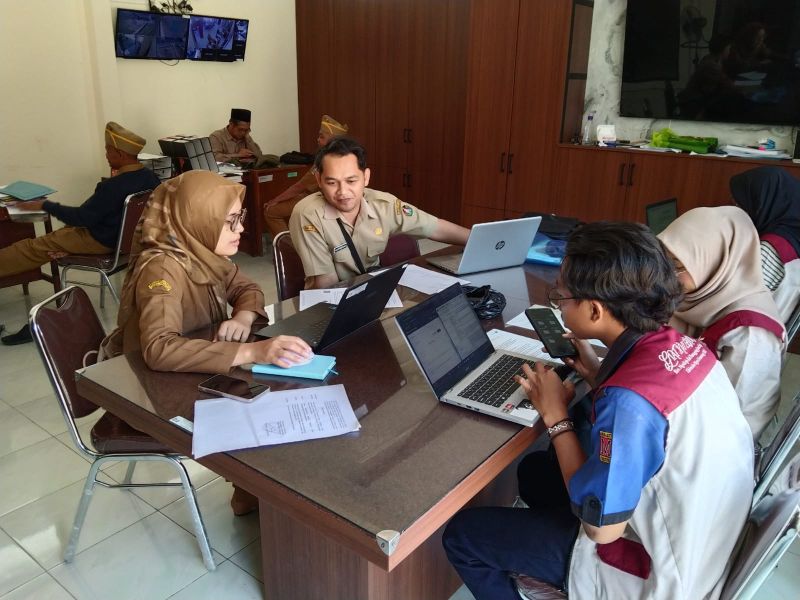 Pendataan Visitasi Perpustakaan di Desa Gejagan Kec. Ngadirejo