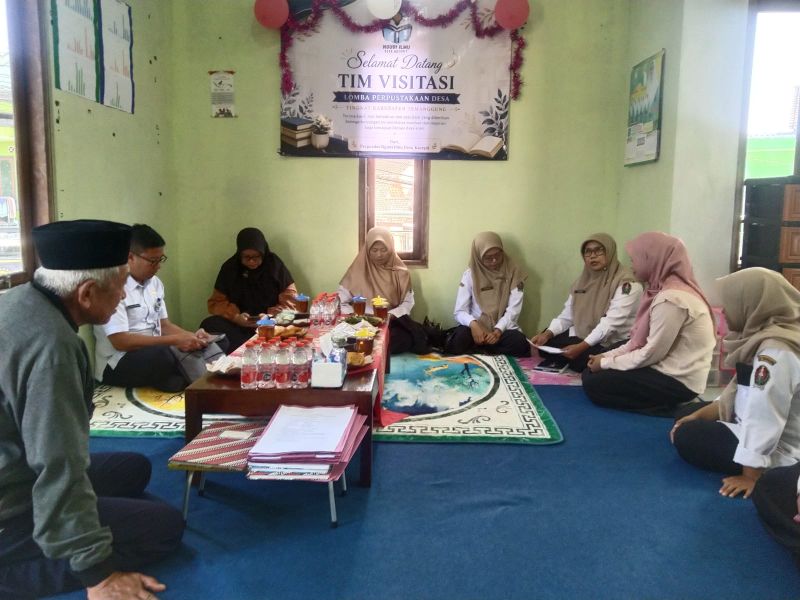 Penilaian Lomba Perpustakaan desa Kacepit Kecamatan Selopampang