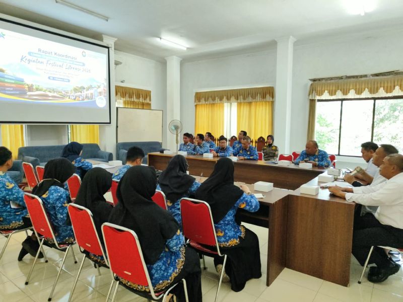 Rapat koordinasi lintas Perangkat Daerah (PD) untuk persiapan Festival Literasi 2026