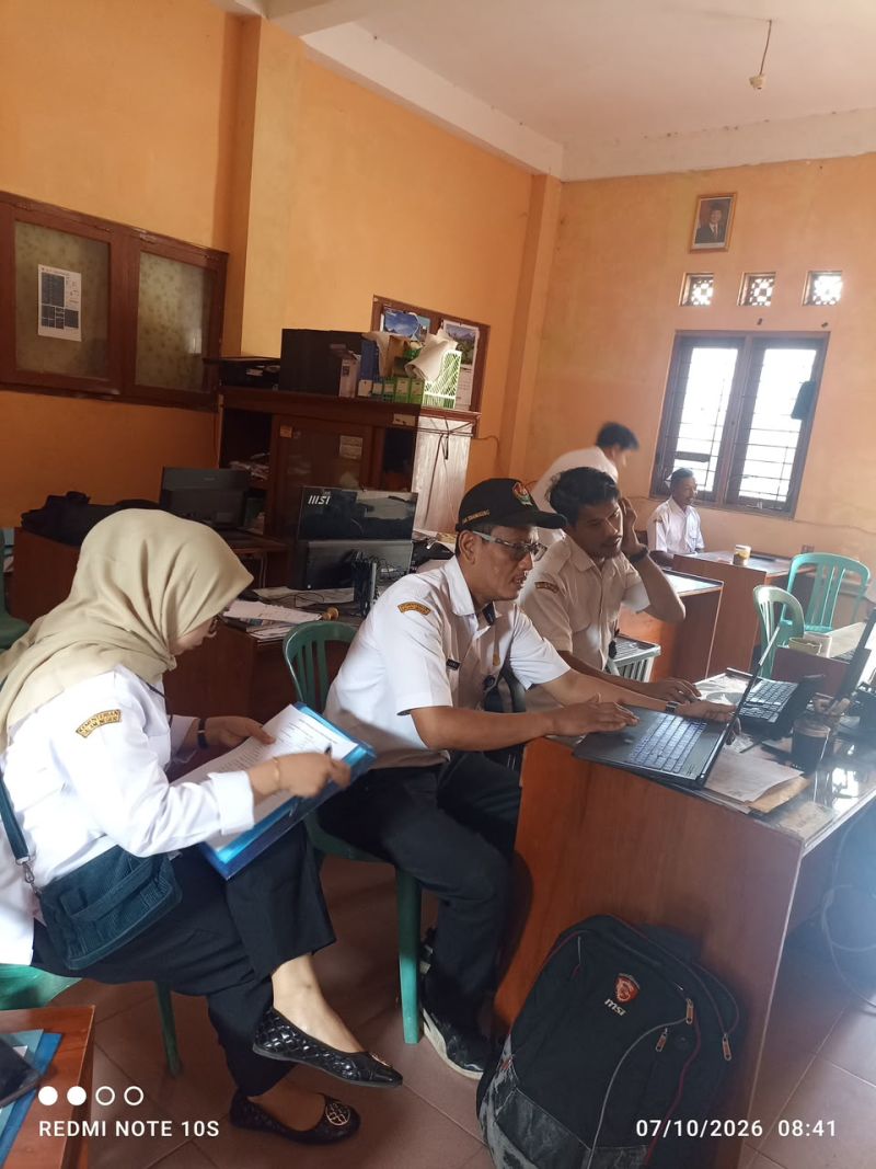 Visitasi Pendataan Perpustakaan di Desa Keblukan Kec. Kaloran