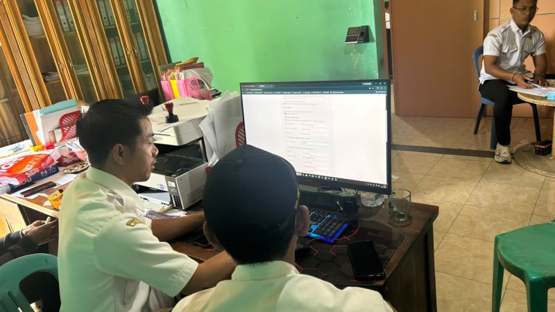 Visitasi Pendataan Perpustakaan di Desa Getas Kec. Kaloran