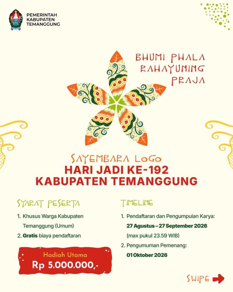 SAYEMBARA LOGO HARI JADI KE-192 KABUPATEN TEMANGGUNG